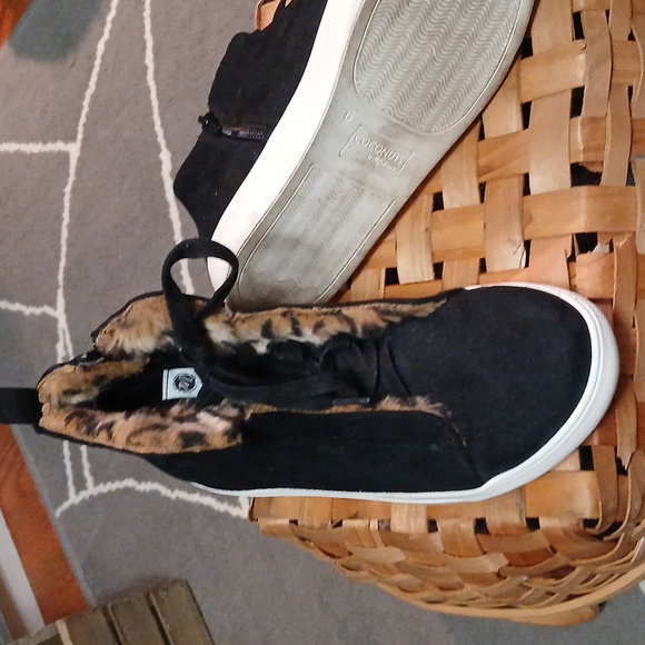 Suede cheetah detail hightops - Picture 3 of 6